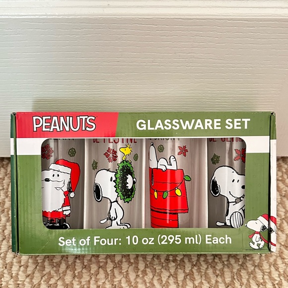 Dining Peanuts Glassware Set Of Four 295 Ml Poshmark